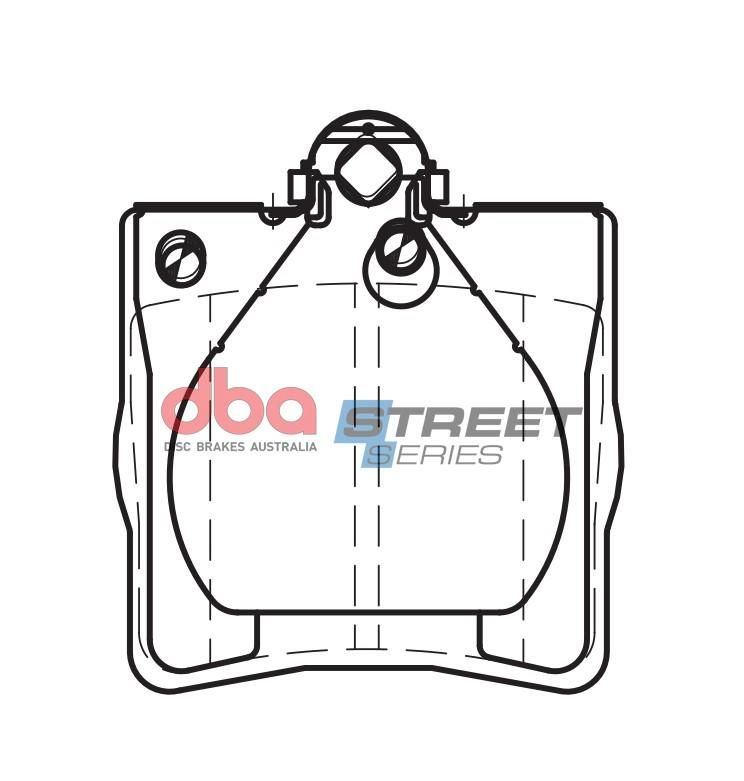 DBA SS STREET SERIES BRAKE PADS [ Chrysler & Mercedes 1996-2014 R ] - TecDoc Only