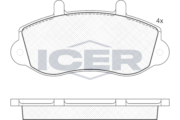 141219 ICER fékbetétkészlet, tárcsafék