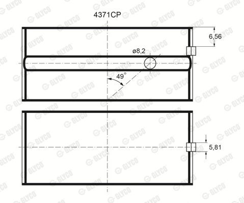 4371CP GLYCO csapágy