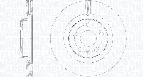 361302040893 MAGNETI MARELLI féktárcsa