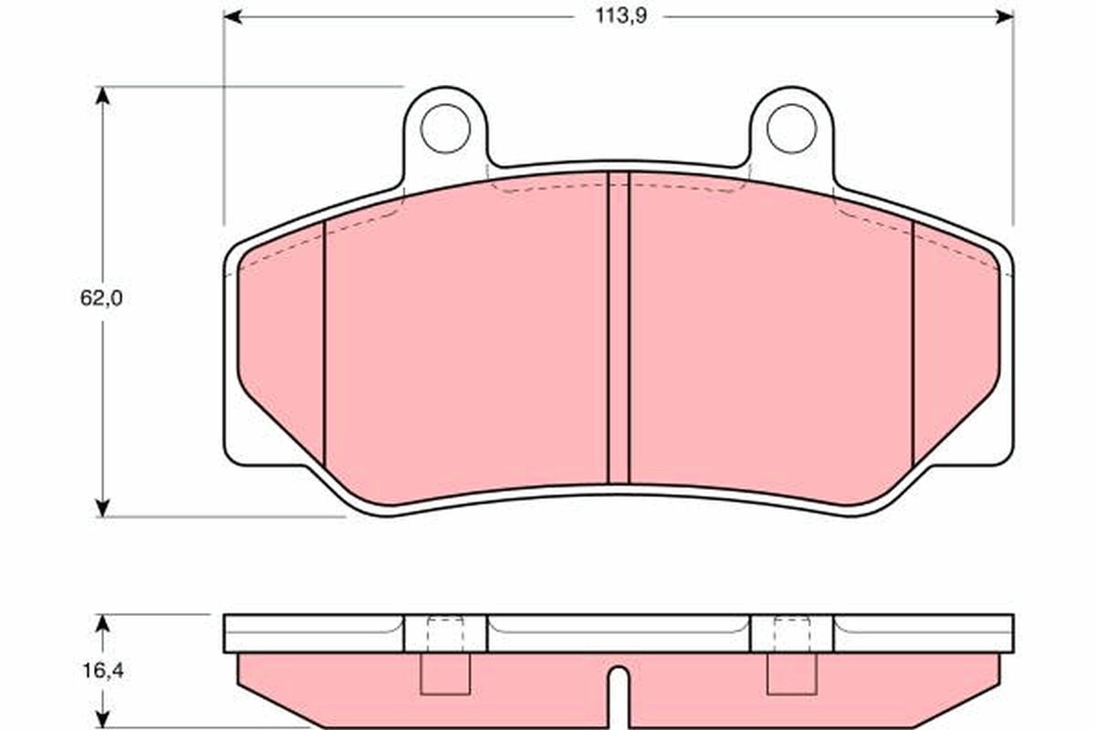 Brake Pad Set, disc brake GDB970