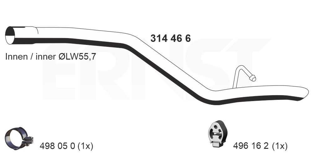 ERNST 314466 - Abgasrohr