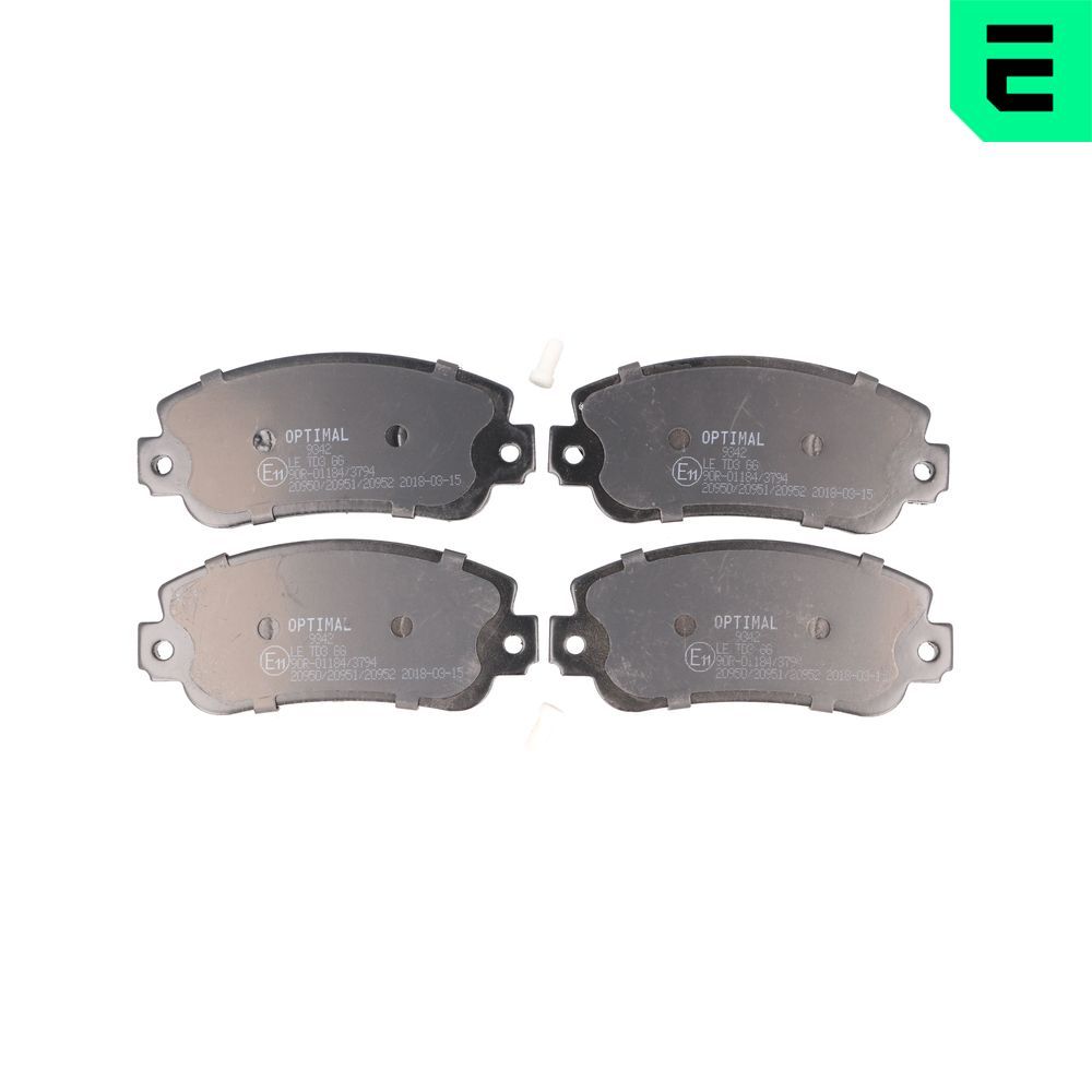 Bremsbelagsatz, Scheibenbremse