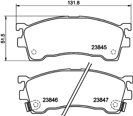 Brake Pad Set, disc brake 8DB 355 006-621