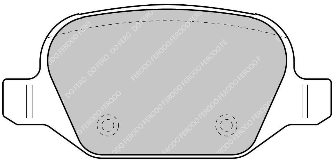 FERODO RACING FCP1349H - Bremsbelagsatz, Scheibenbremse DS2500