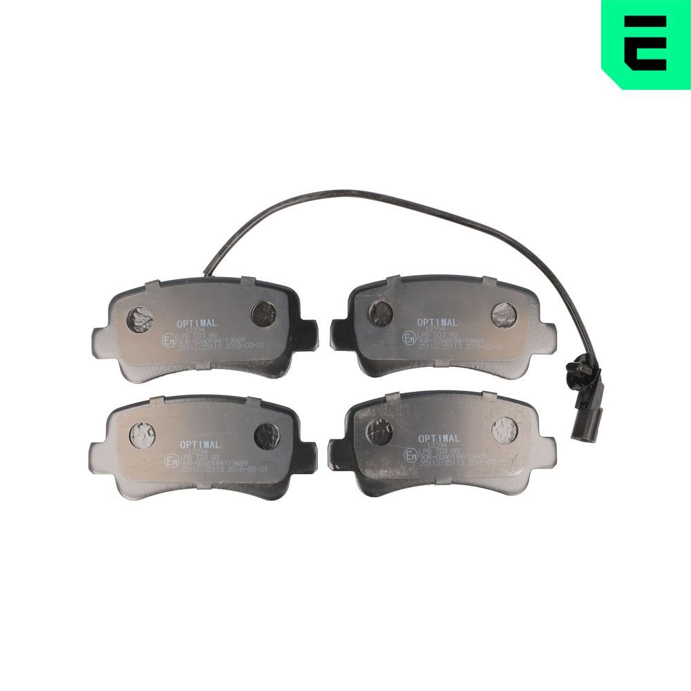 OPTIMAL BP-12394 - Bremsbelagsatz, Scheibenbremse