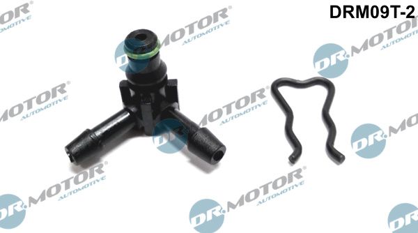 Dr.Motor Automotive DRM09T-2 Hose Connector, fuel hose