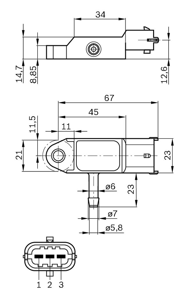 Sensor, Ladedruck
