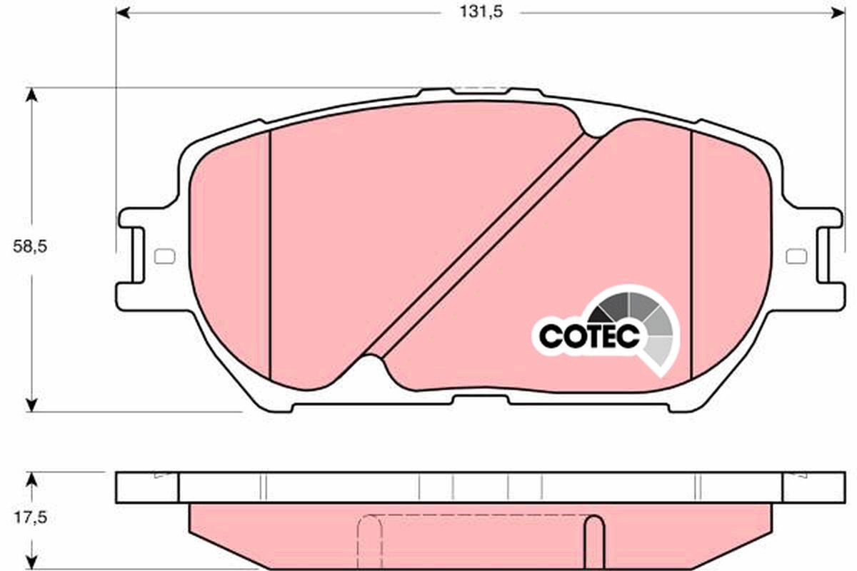 Brake Pad Set, disc brake GDB3314