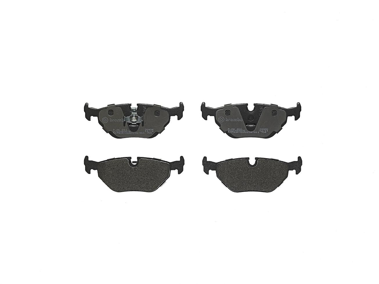 BREMBO P 06 011 - Bremsbelagsatz, Scheibenbremse PRIME LINE