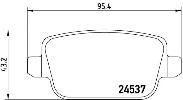 Brake Pad Set, disc brake P 44 017