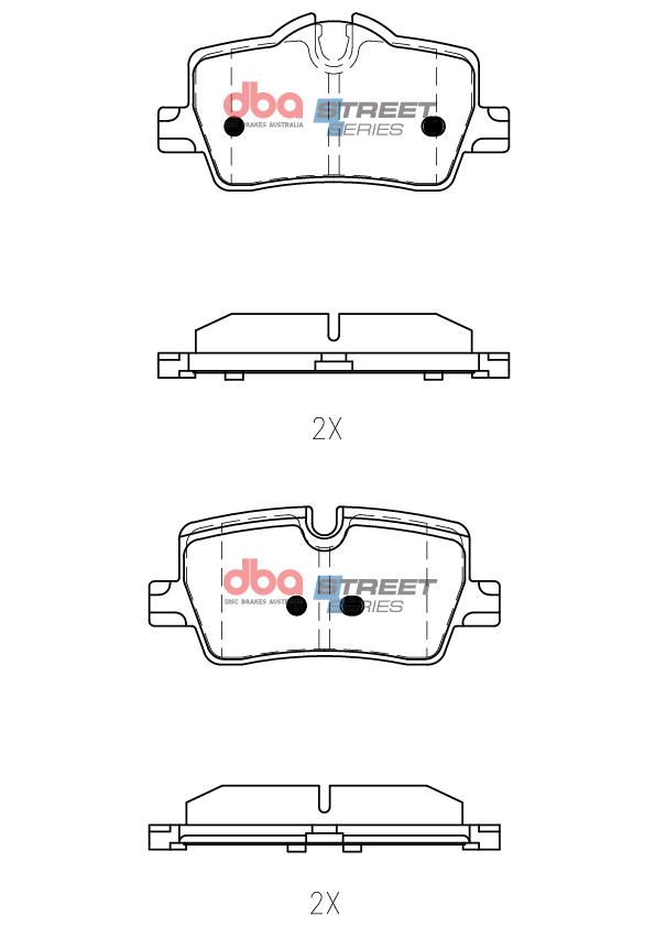 DBA SS STREET SERIES BRAKE PADS [ BMW 420I  2023 - ON R  ] - TecDoc Only