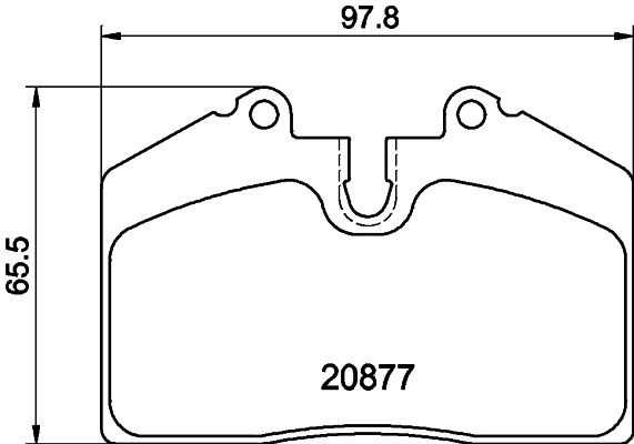 Brake Pad Set, disc brake 8DB 355 006-351