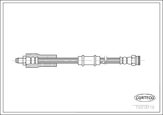 FLEXIBLE DE FREIN FIAT L.T.-PEUG  0705