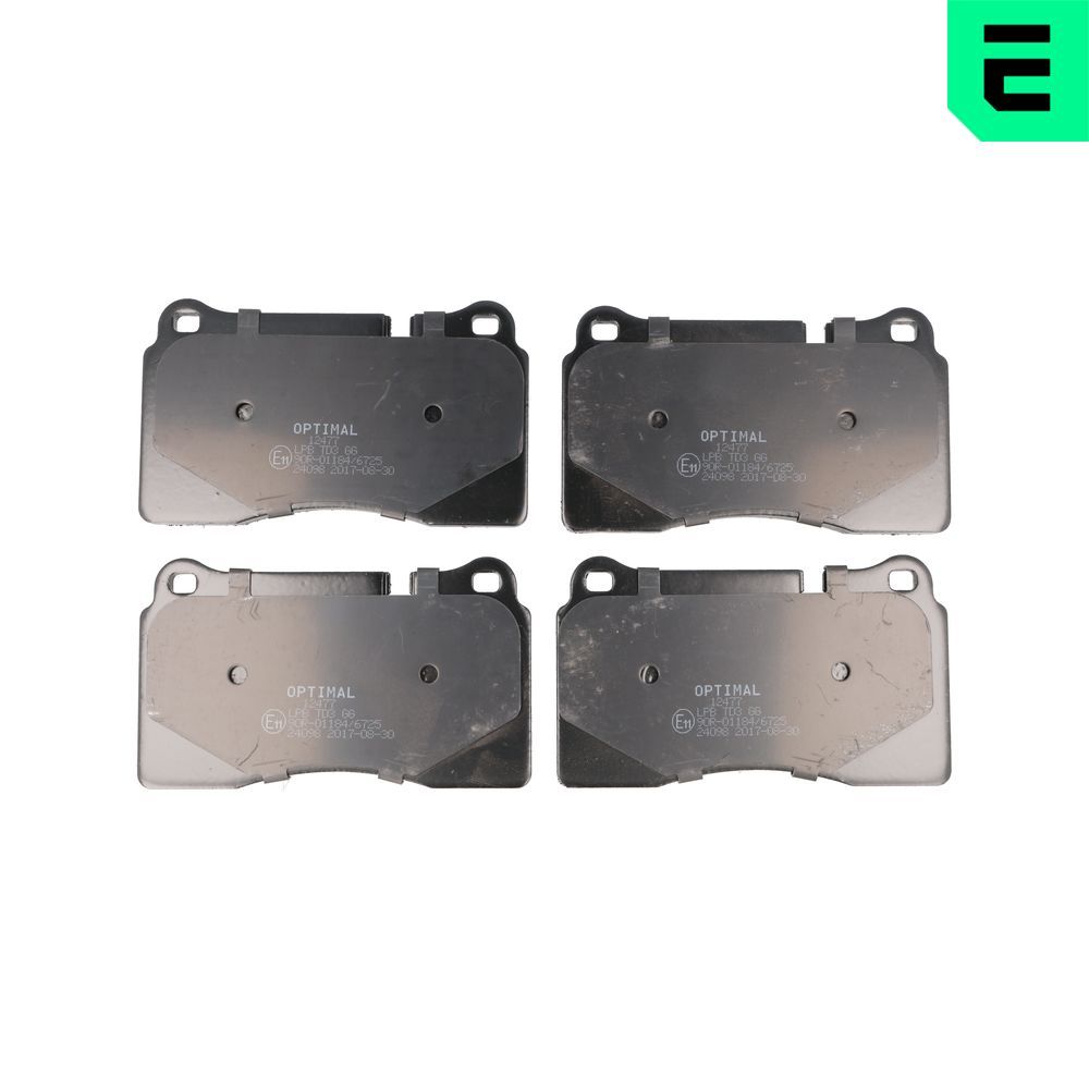 OPTIMAL BP-12477 - Bremsbelagsatz, Scheibenbremse