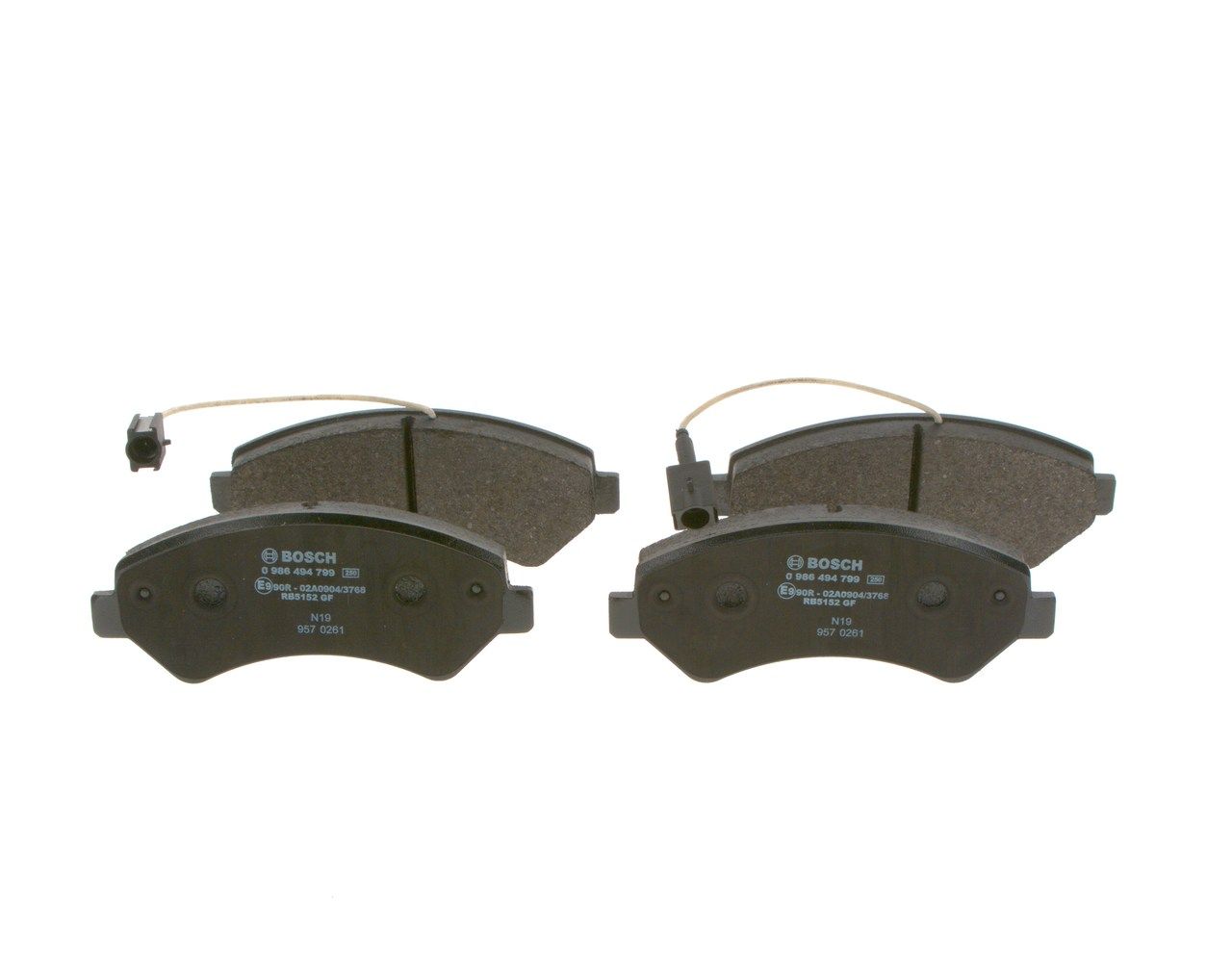 BOSCH 0 986 494 799 Brake Pad Set, disc brake