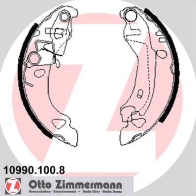 ZIMMERMANN 10990.100.8 - Bremsbackensatz