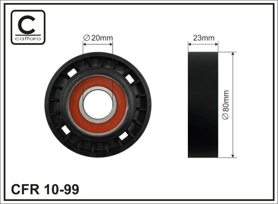 Deflection/Guide Pulley, V-ribbed belt 10-99