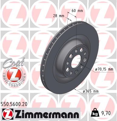 550.5600.20 ZIMMERMANN COAT Z féktárcsa