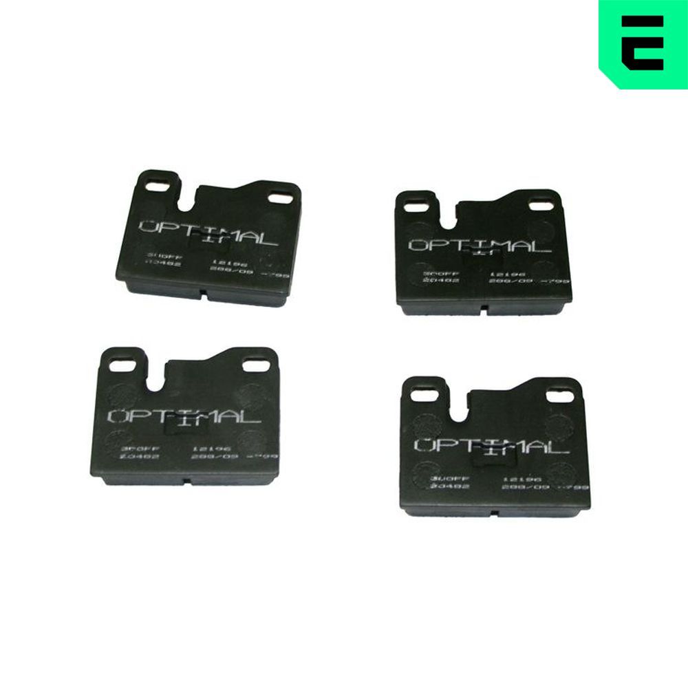 OPTIMAL BP-12196 - Bremsbelagsatz, Scheibenbremse