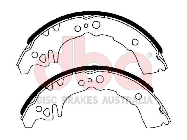 Street Series Brake Shoes [Toyota Echo 180mm] - TecDoc Only