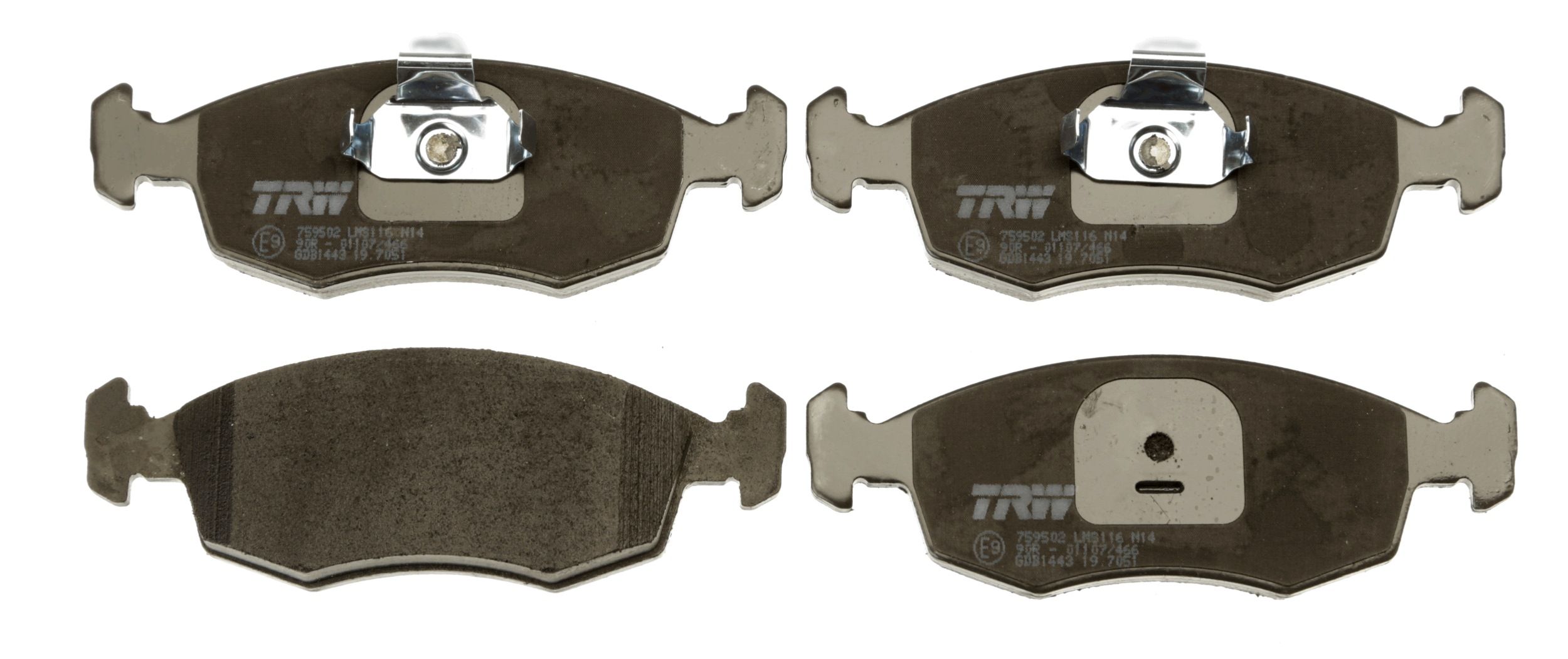 TRW DISC BRAKE PADS - TecDoc 2