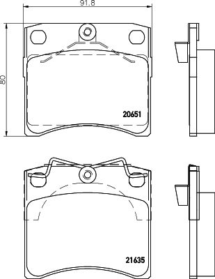 Brake Pad Set, disc brake 8DB 355 018-381