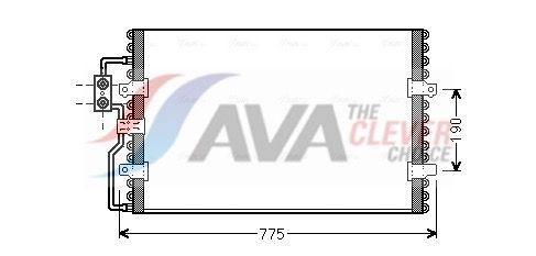 AVA QUALITY COOLING CN5093 - Kondensator, Klimaanlage