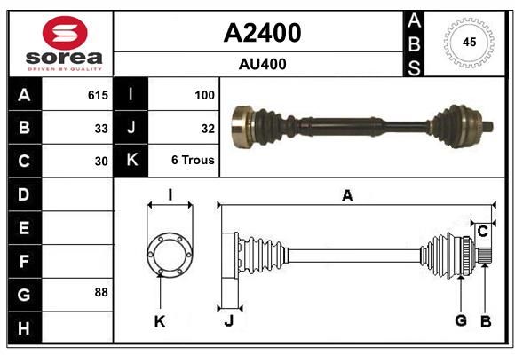 TRANS AUDI A4 1,6 BVM ABS  .