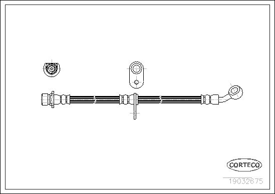 FLEXIBLE DE FREIN HONDA PRELUDE  0705