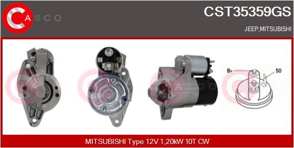 CST35359GS CASCO Genuine önindító