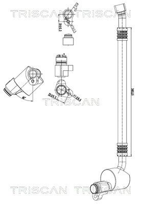 TRISCAN 9010 29116 - Hochdruck-/Niederdruckleitung, Klimaanlage