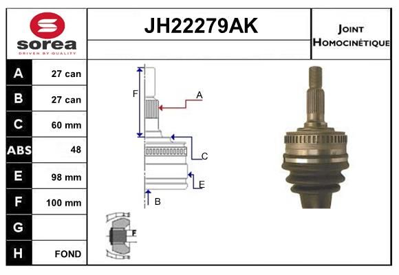 KIT CV JOINT AVEC KR026 -