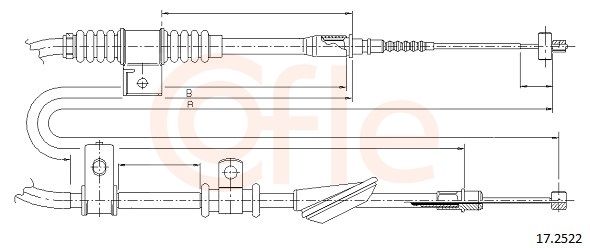 COFLE 17.2522 - Seilzug, Feststellbremse