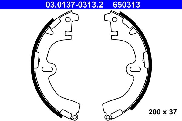 Brake Shoe Set 03.0137-0313.2