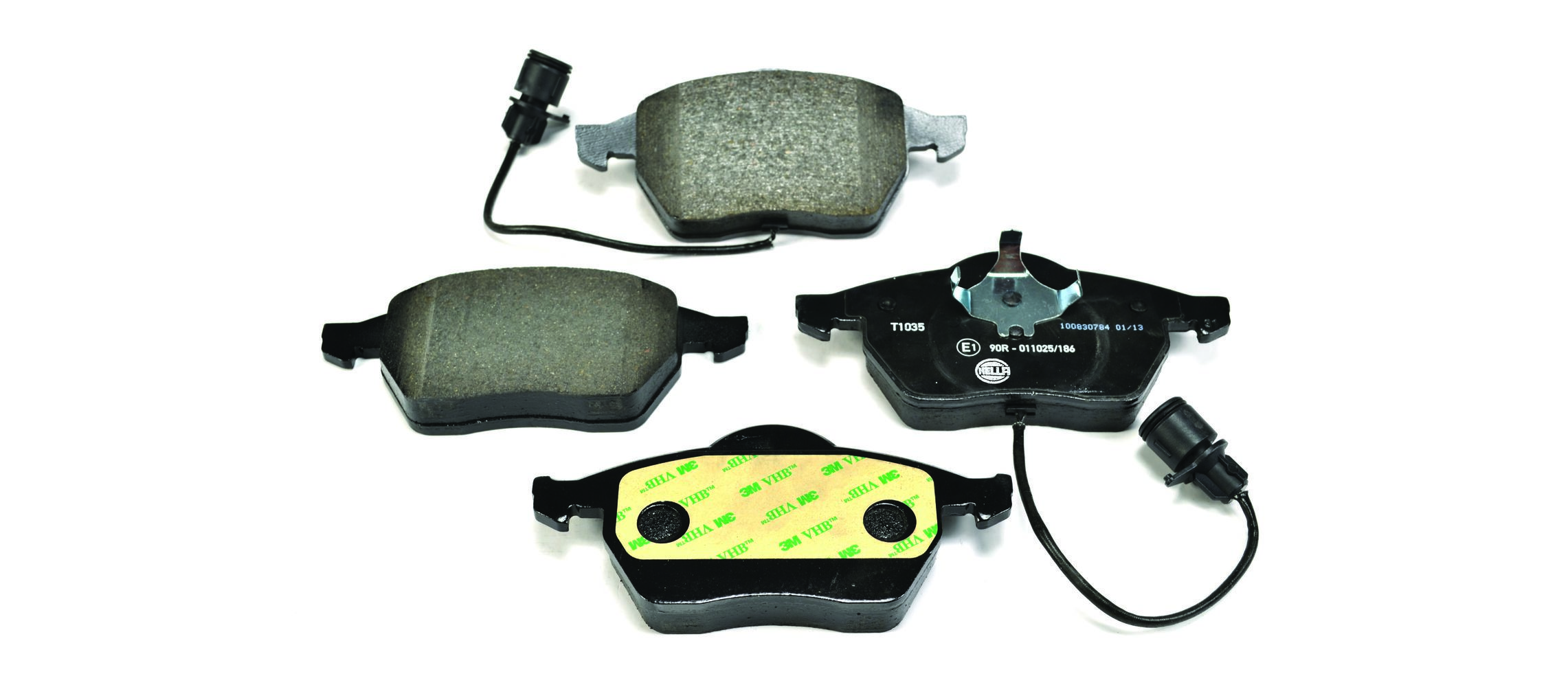 HELLA 8DB 355 007-461 - Bremsbelagsatz, Scheibenbremse