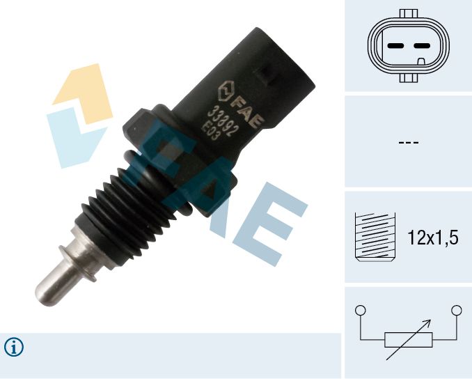 FAE 33892 - Sensor, K&uuml;hlmitteltemperatur