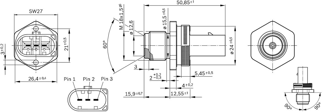 Sensor, Kraftstoffdruck