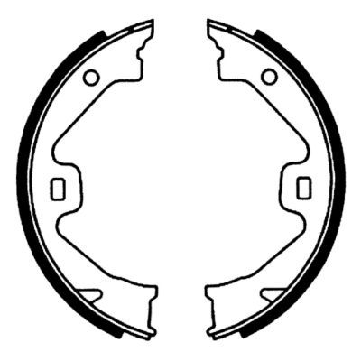 Bremsbackensatz, Feststellbremse Bremsbackensatz, Feststellbremse