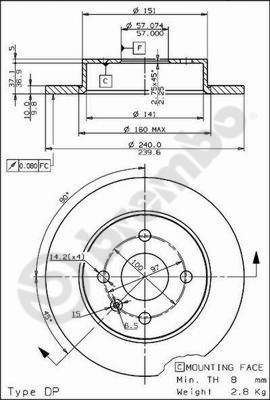 Brake Disc 08.7626.75