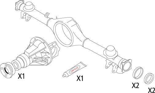 Dichtungssatz, Differential