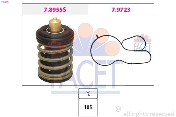 Thermostat, coolant 7.8955