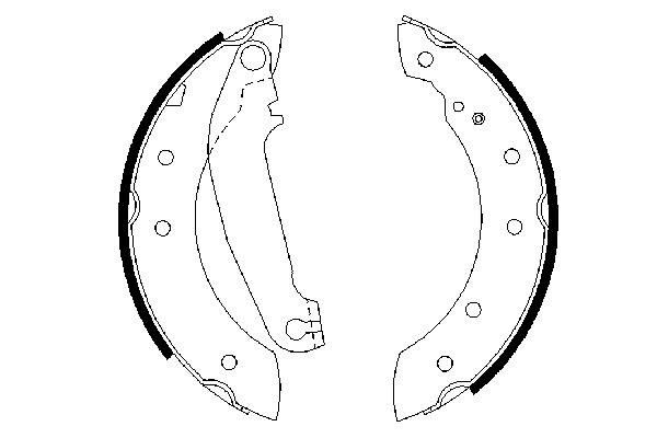 Juego de zapatas de frenos