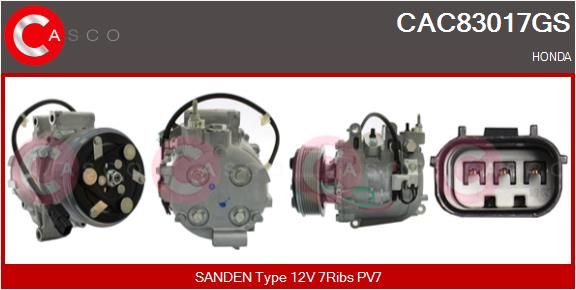 CAC83017GS CASCO Genuine kompresszor, klíma