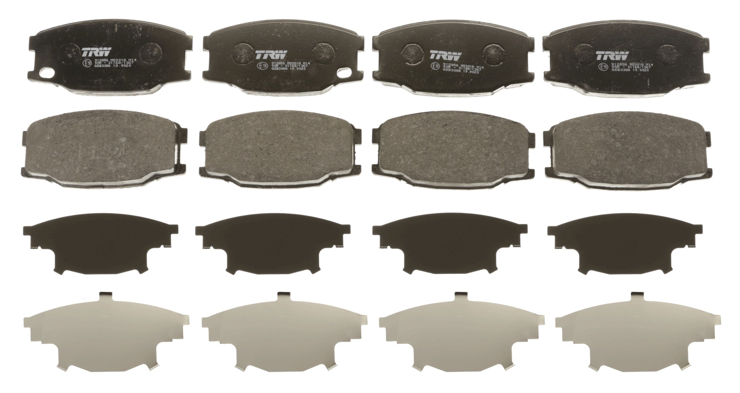TRW DISC BRAKE PADS - TecDoc 2