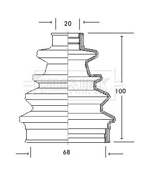BCB2040 BORG & BECK gumiharangkészlet, hajtótengely