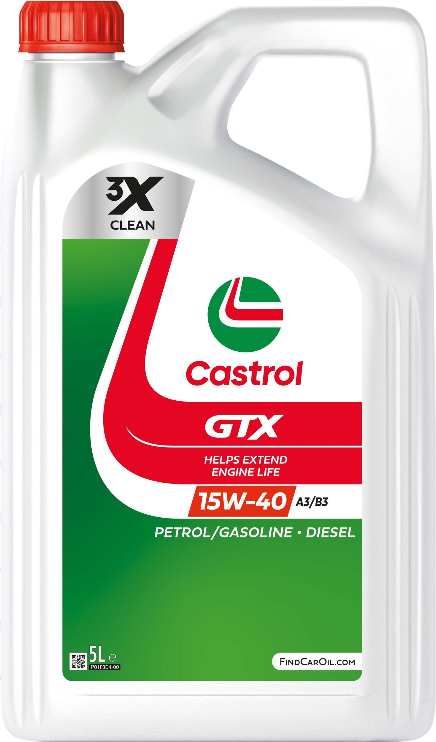 CASTROL 15F629 - Motor&ouml;l GTX 15W-40 A3/B3