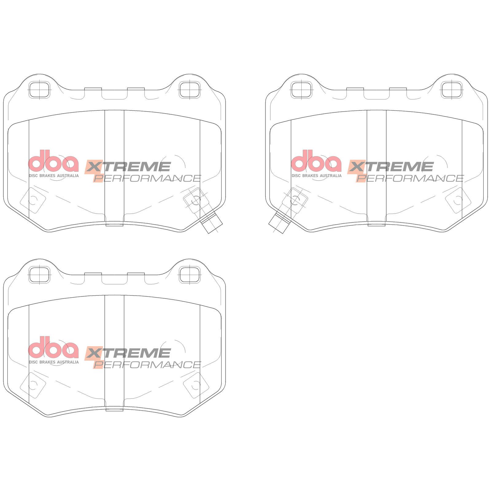 DBA XP XTREME PERFORMANCE BRAKE PADS [ Subaru WRX Sti 2018 - On R ] - TecDoc Only