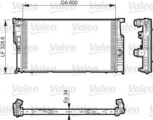 VALEO 735612 Radiator, engine cooling