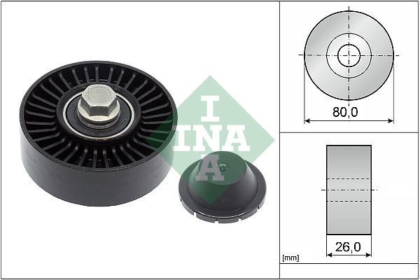 Deflection/Guide Pulley, V-ribbed belt 532 0512 10